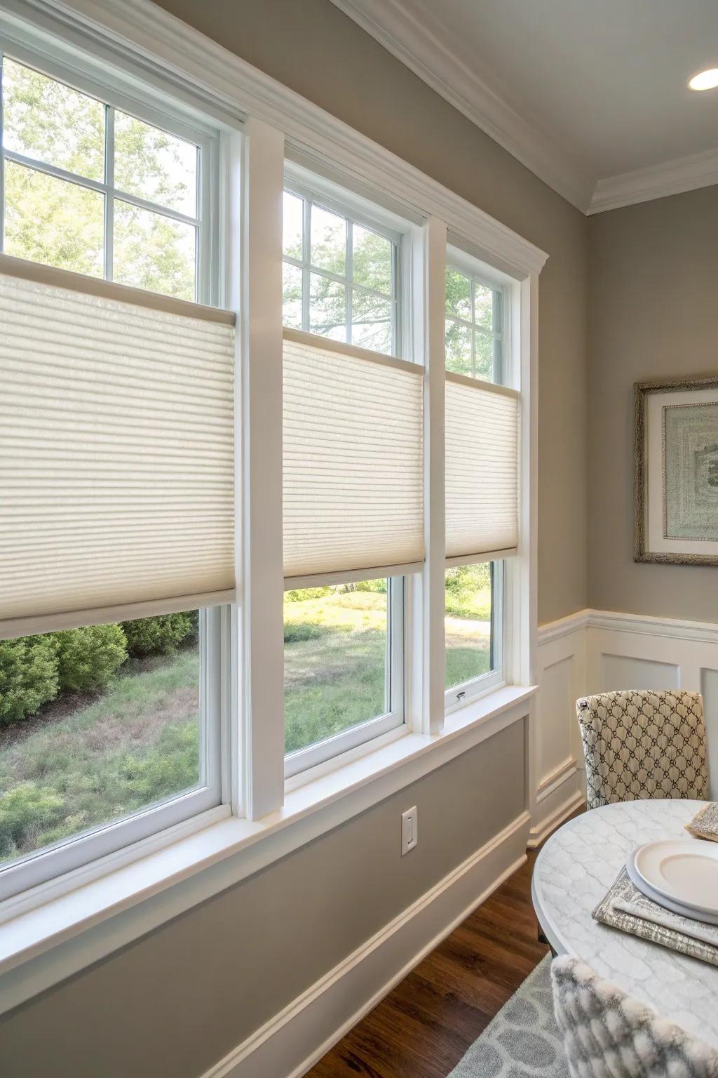 Weave shades offer energy efficiency and style in one package.