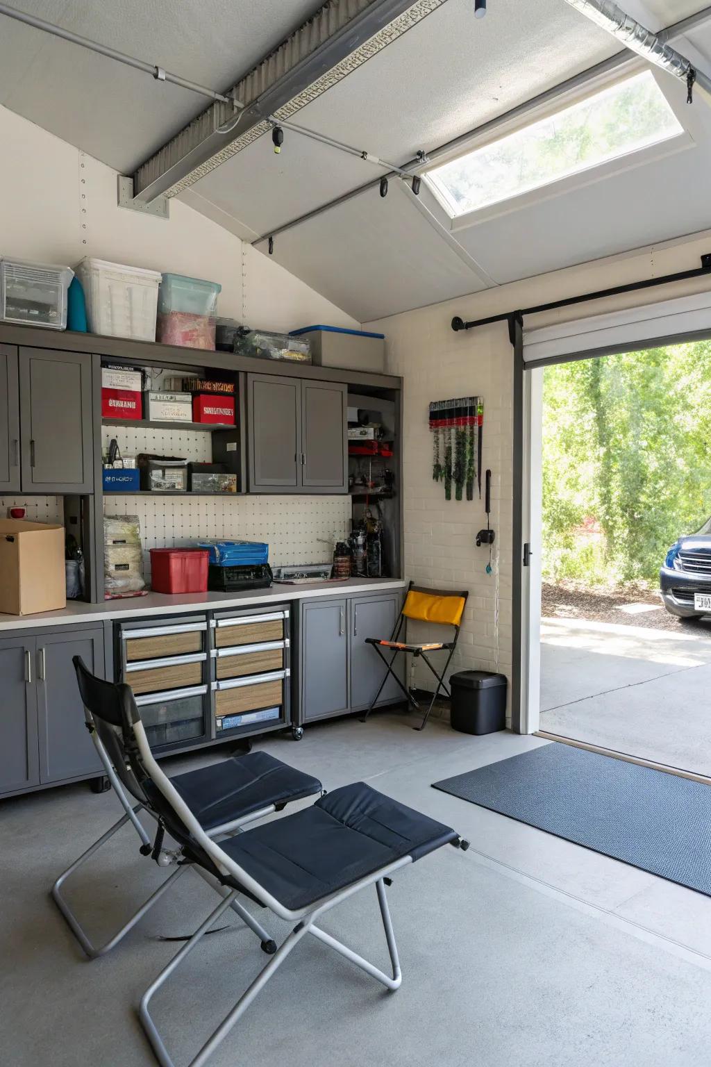 A adaptable space adjusts to your changing needs and improves garage use.