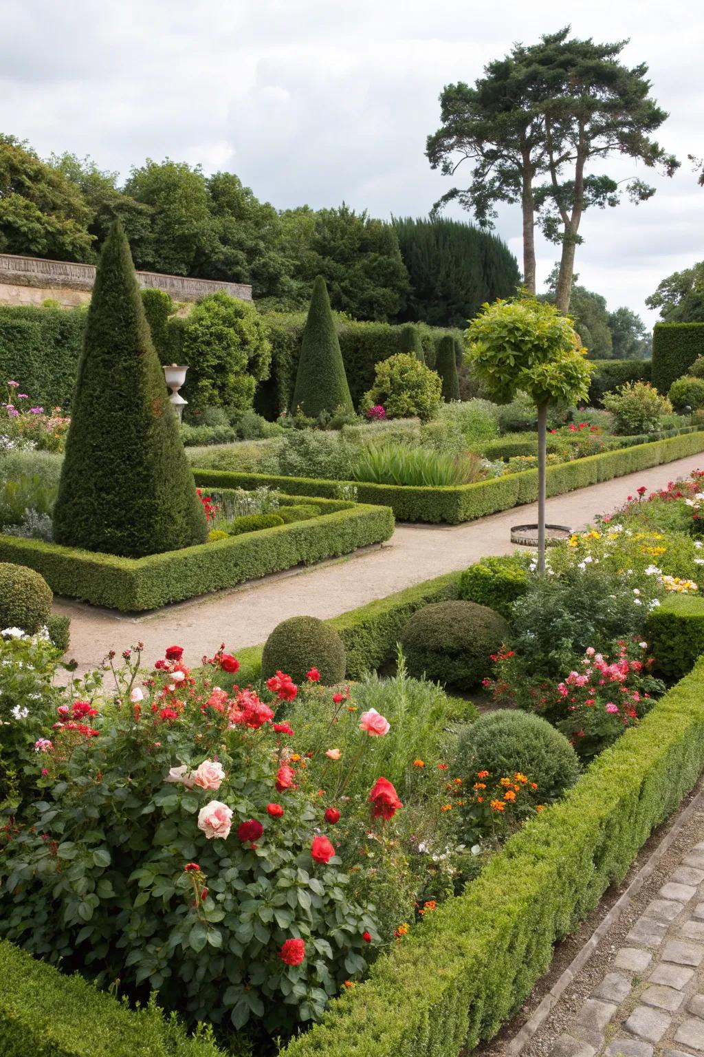 Pruned plants ensuring a healthy and neat garden.