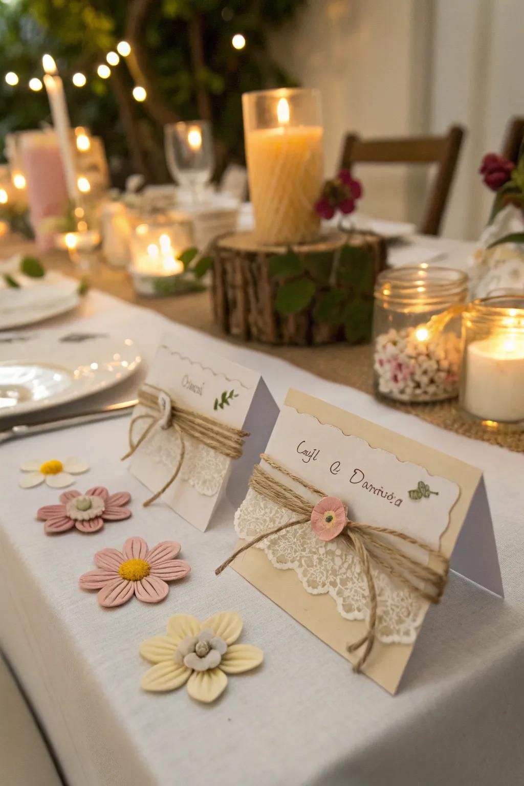 Handcrafted accents instill personality and charm.