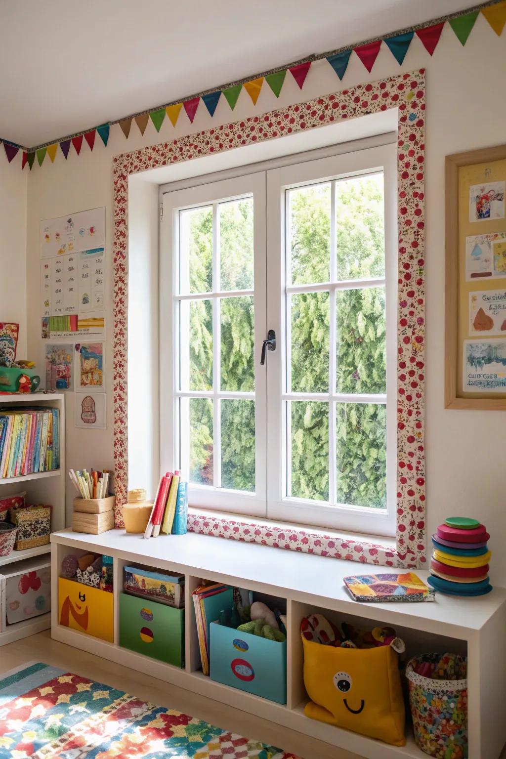 Patterned trim adds visual intrigue and sparks creativity.
