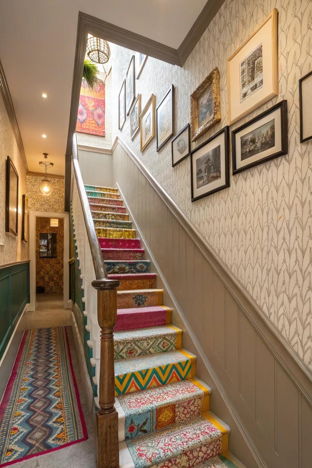 A varied mix of trim styles allows for personal expression.