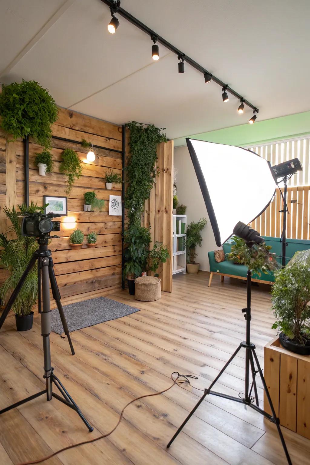 Eco-friendly practices contribute to a sustainable and inspiring studio.