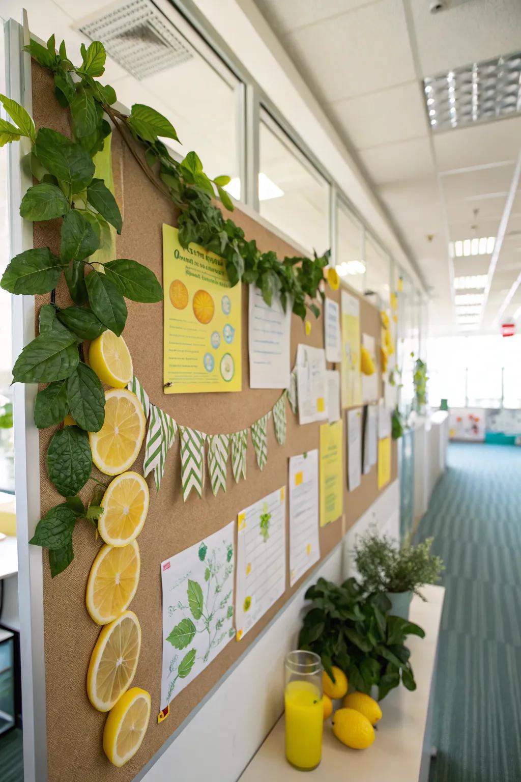 Bring a refreshing twist to your board with a lemonade theme.