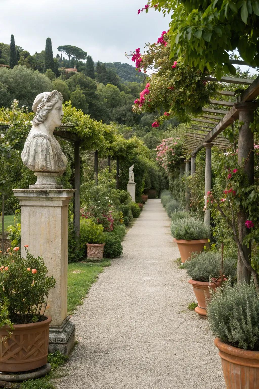 Focal points along paths engage the senses and improve garden journeys.