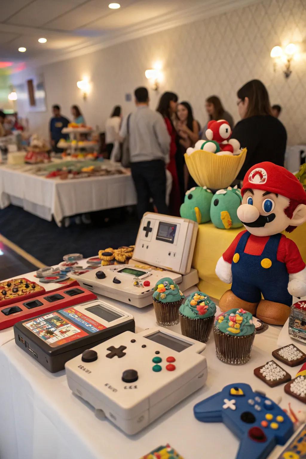 Game-inspired souvenirs are a considerate thank-you motion.
