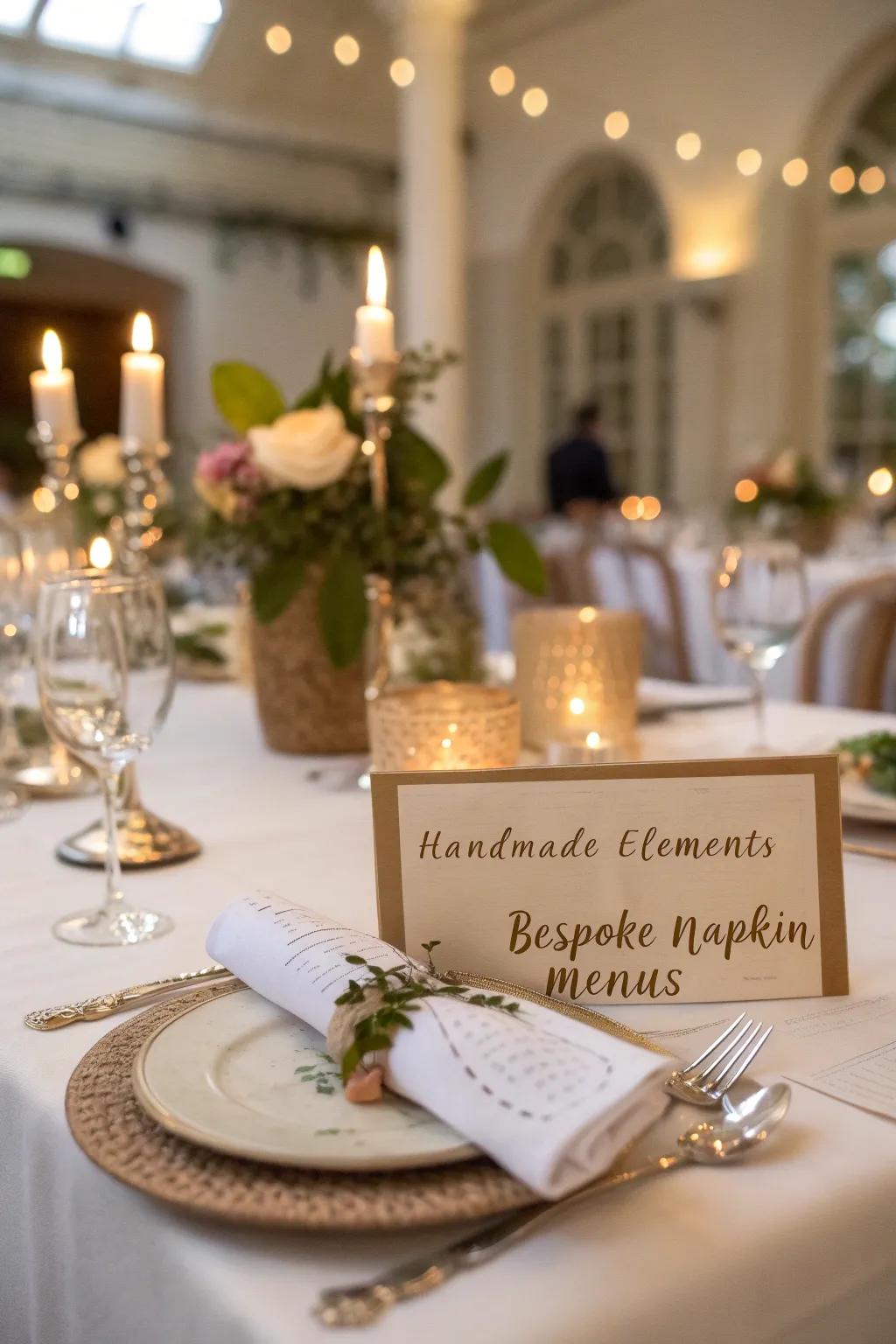 Handmade details add a layer of personalization.