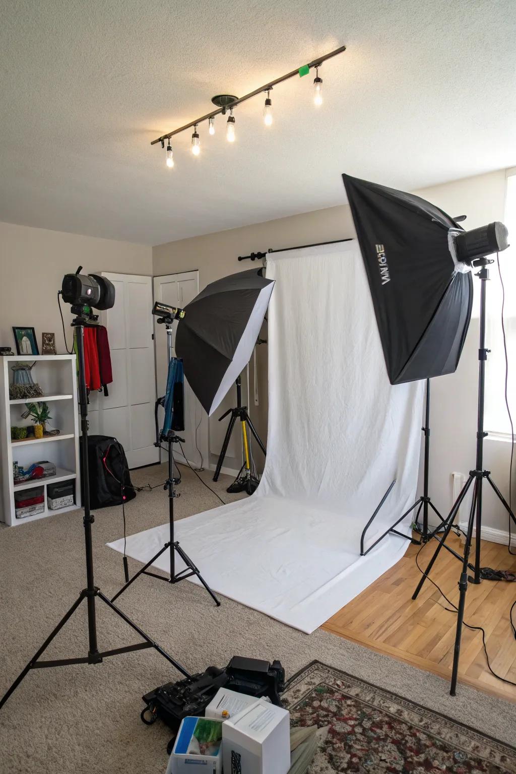Enhance your photography skills in a home studio.