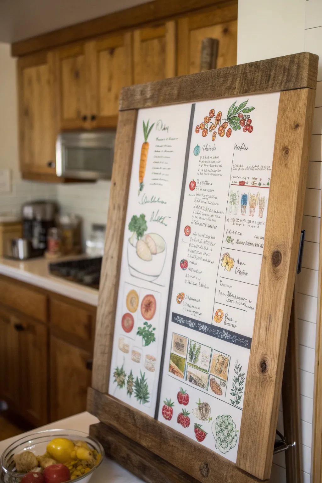 Cook up creativity with culinary whiteboard art.