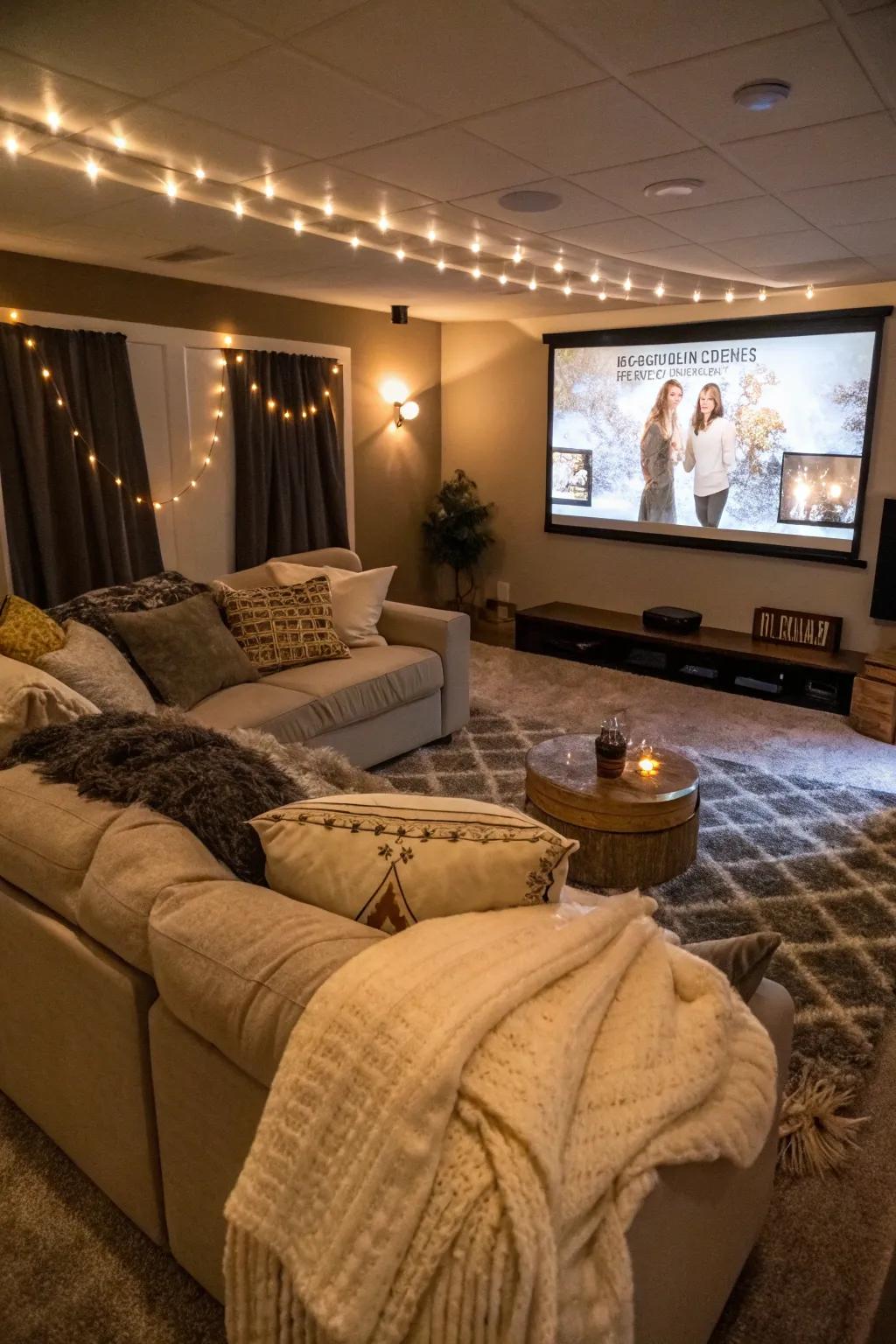 Unwind using a cozy winter pyjama party.