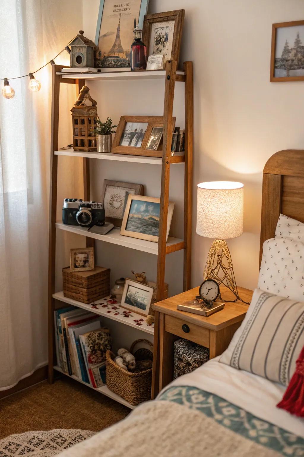 Personal mementos make the space uniquely yours