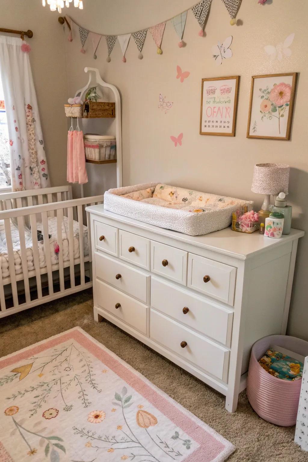 Versatile furniture maximizes space and function.