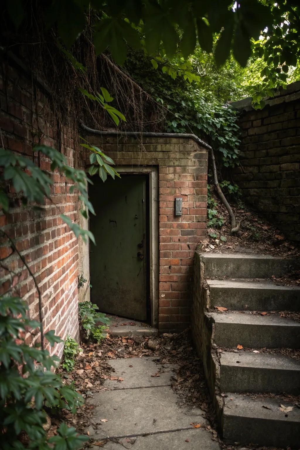 A hidden door injects mystery and intrigue.