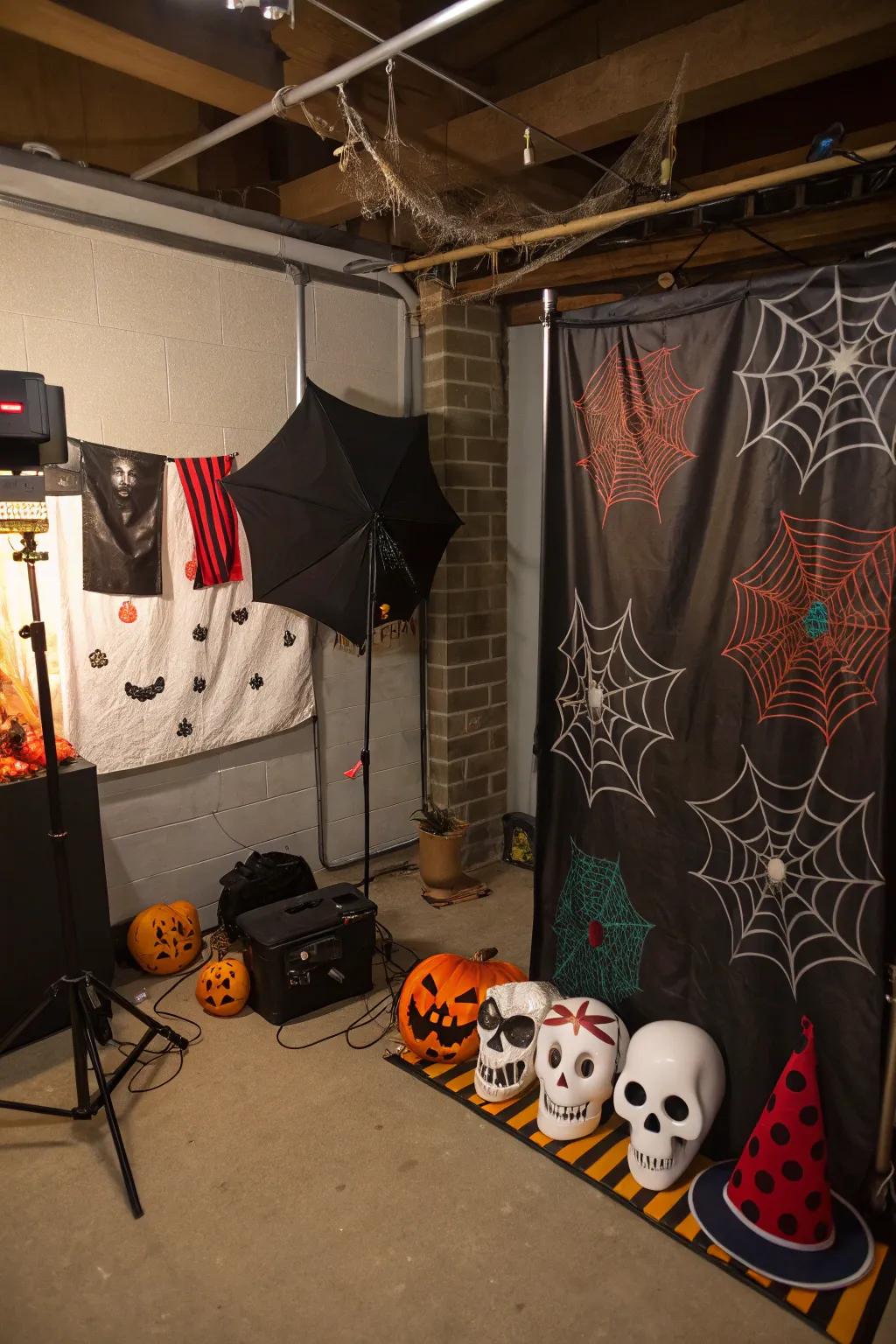 Photo booths offer lasting memories of your spooky gathering.
