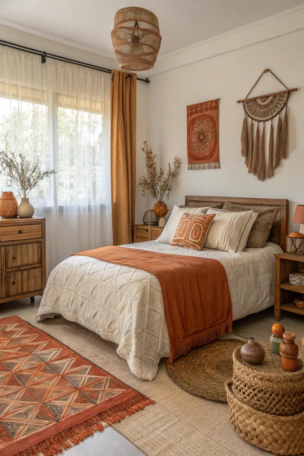 Handcrafted decor bringing personal flair.