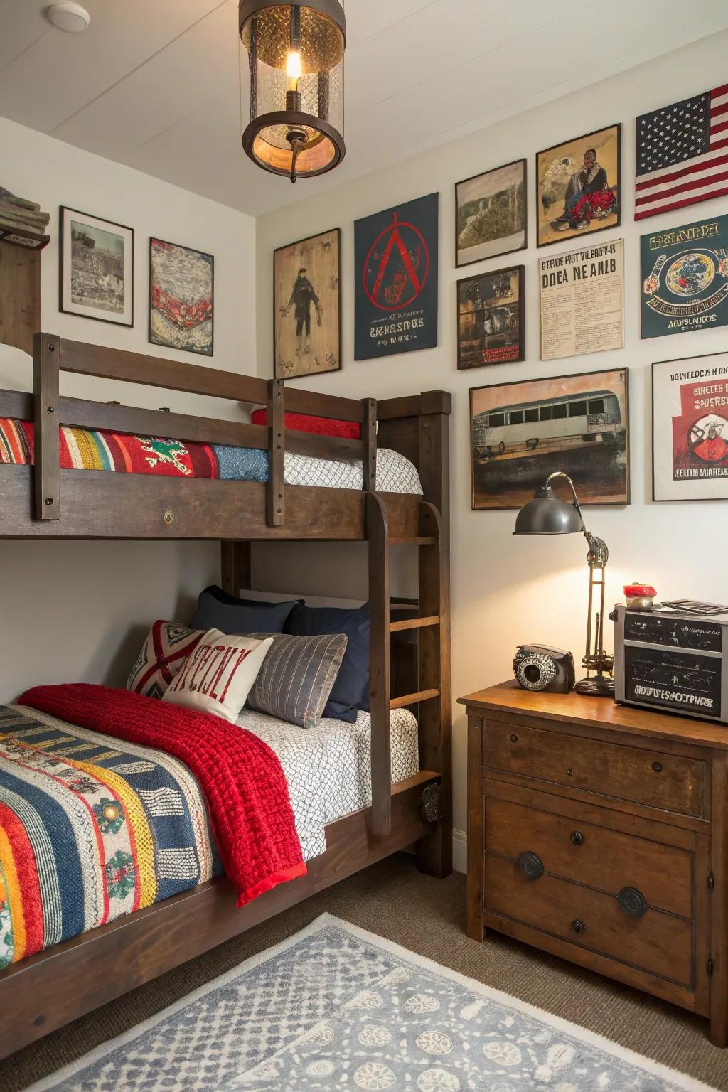 Vintage charm adds character and warmth to any room.