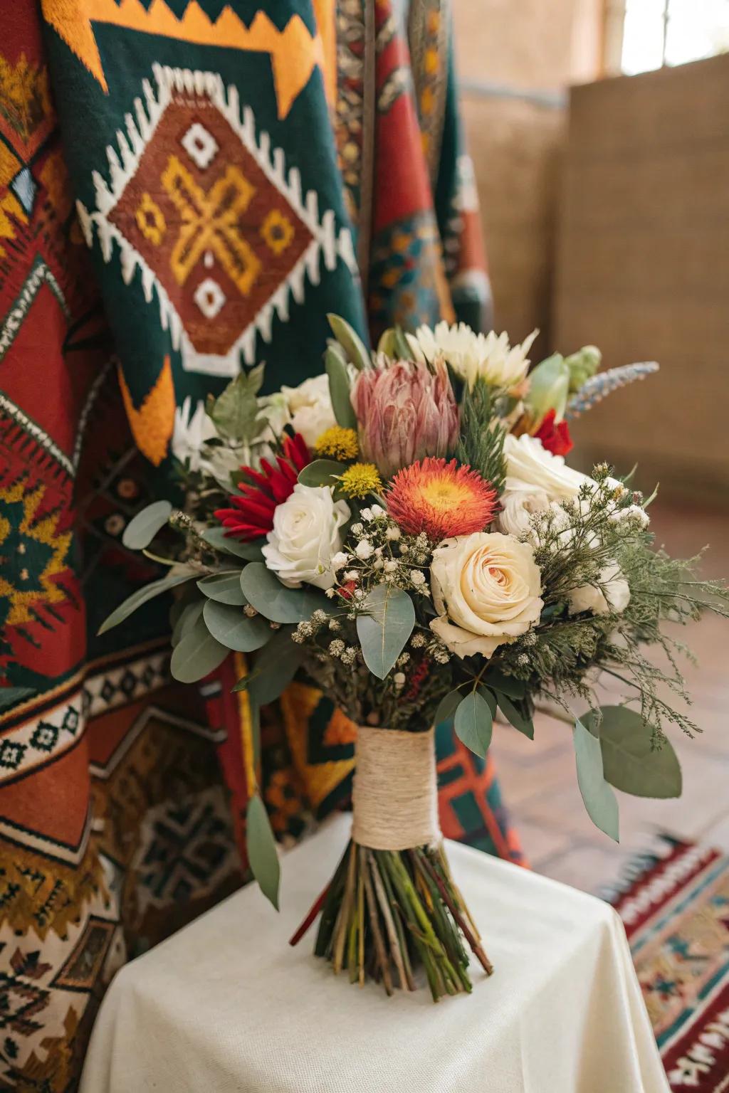 A bouquet that celebrates cultural heritage and tradition.