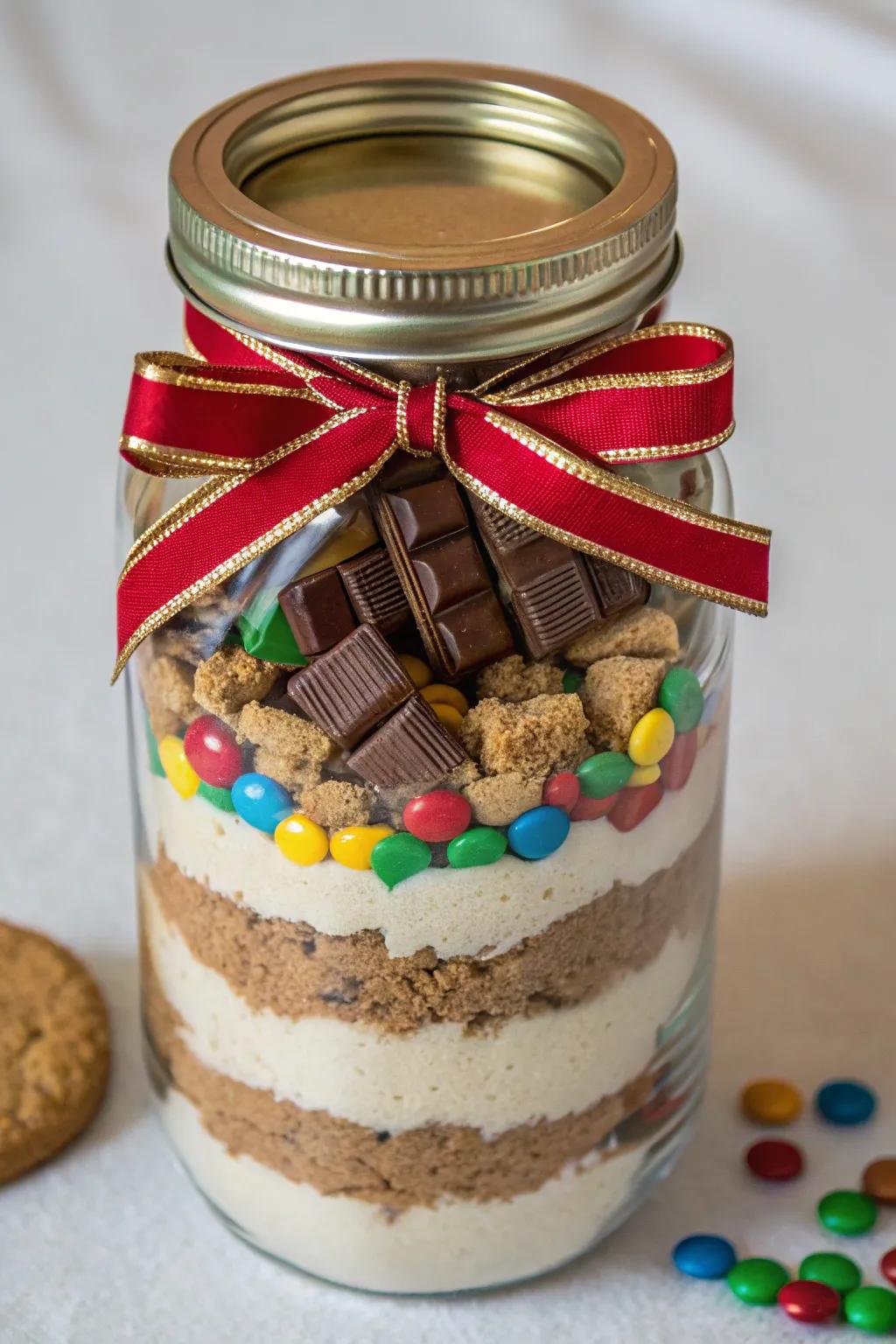 Biscuit blend vessels incorporating sweets for a delectable DIY offering.
