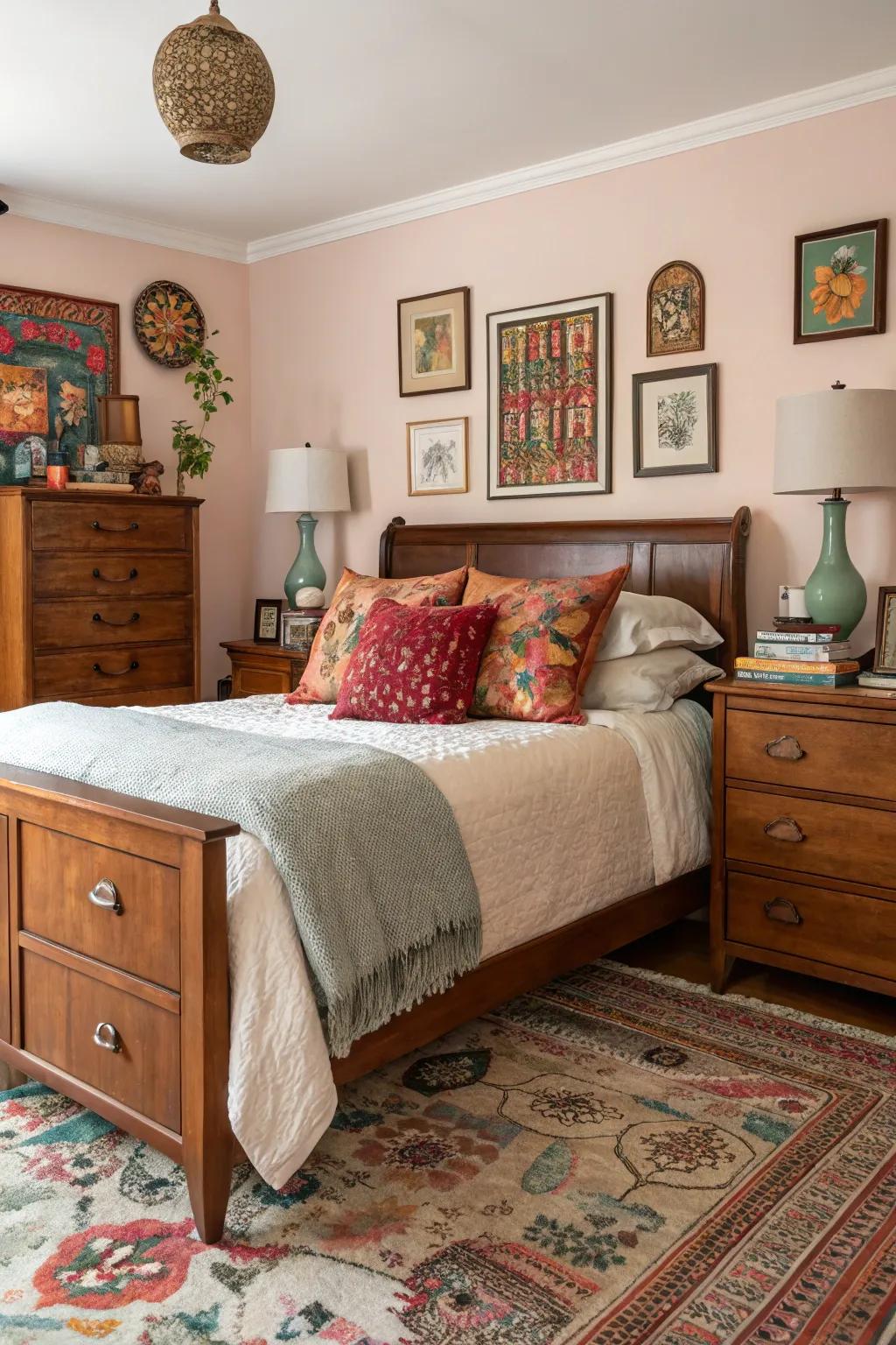 Unique decor allowing maple hardwood to shine in a diverse setting.