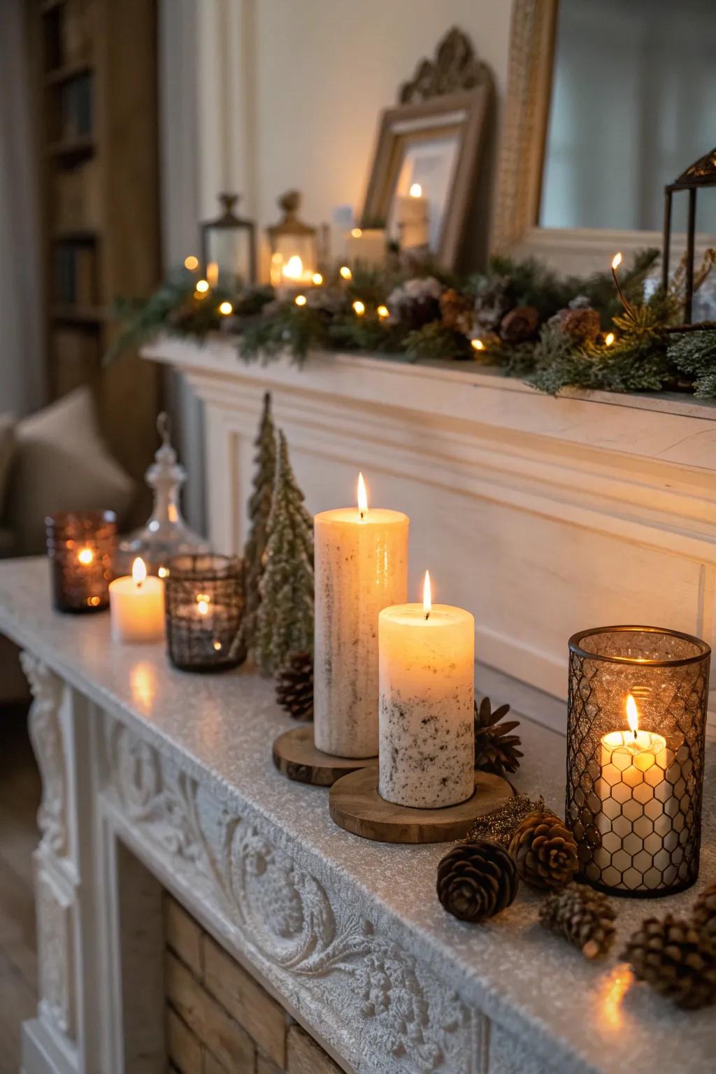 Luminaries infuse warmth and radiance to your holiday ornaments.