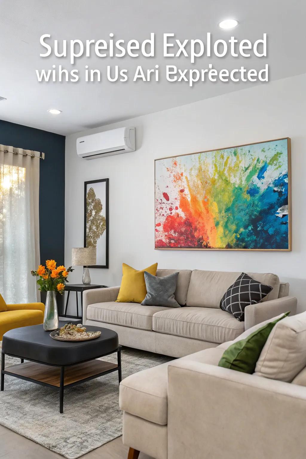 Intriguing accents make your living room memorable and unique.