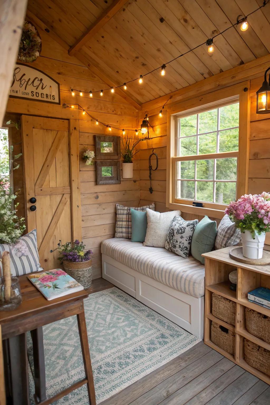 Offer guests an unforgettable stay in a shed rental.