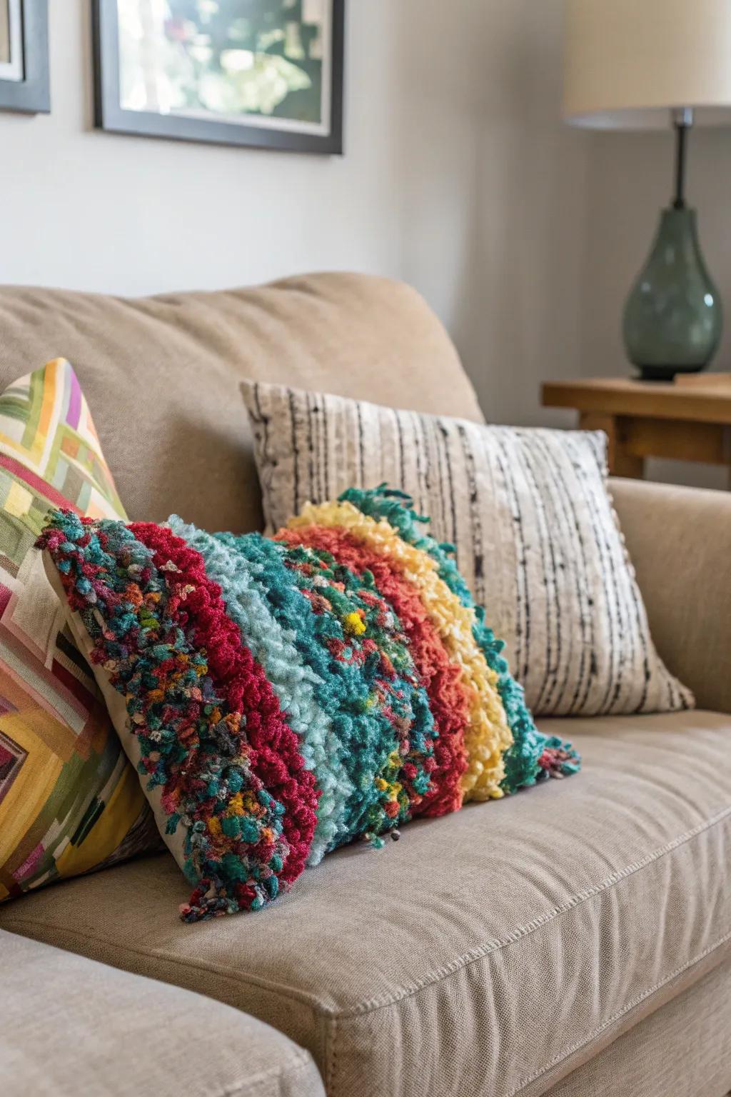 Eco-friendly cushions offer sustainable elegance and comfort.