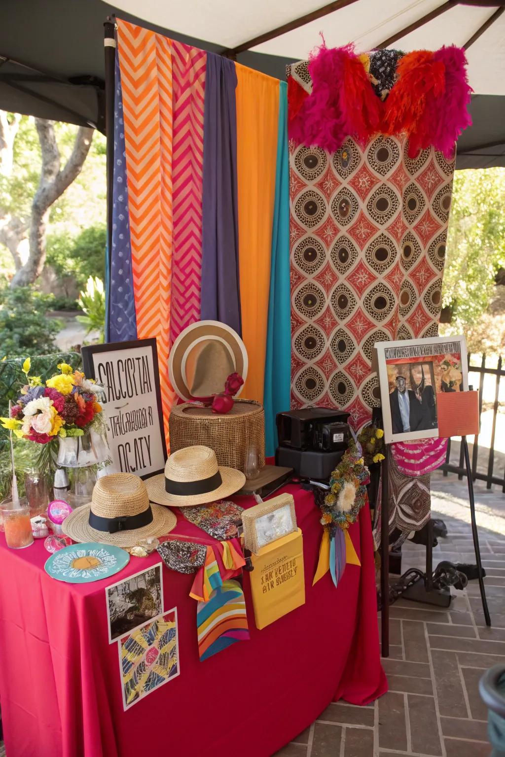 A photo op area creates lasting memories of your deck celebration.