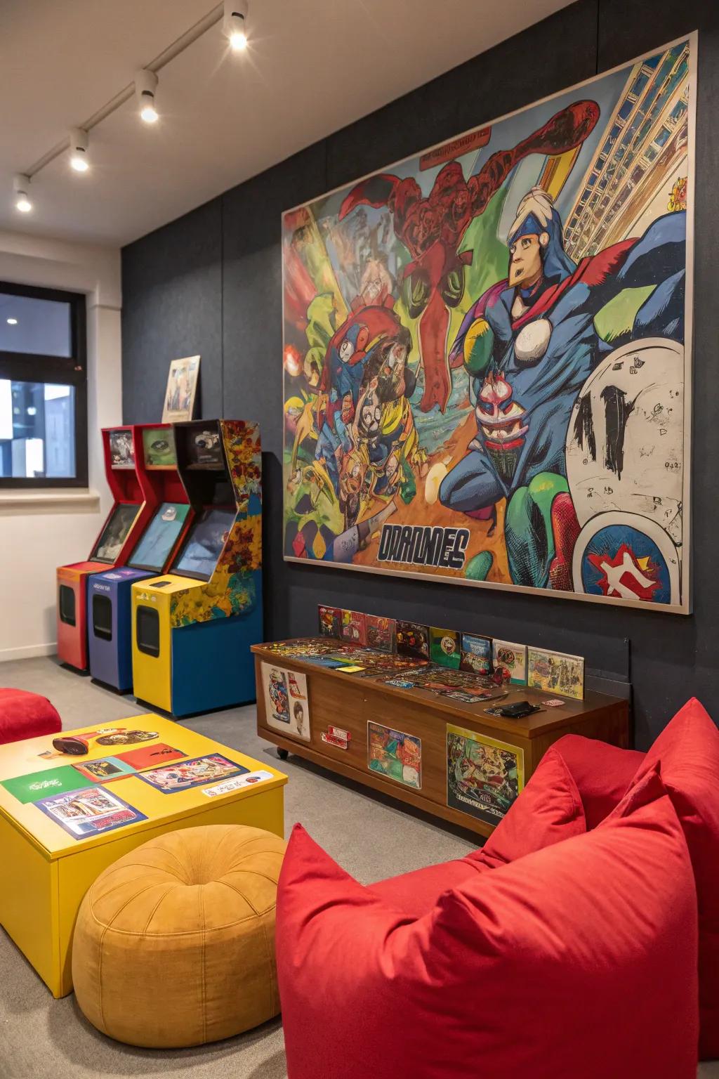 Comic book art brings playfulness and nostalgia to your decor.