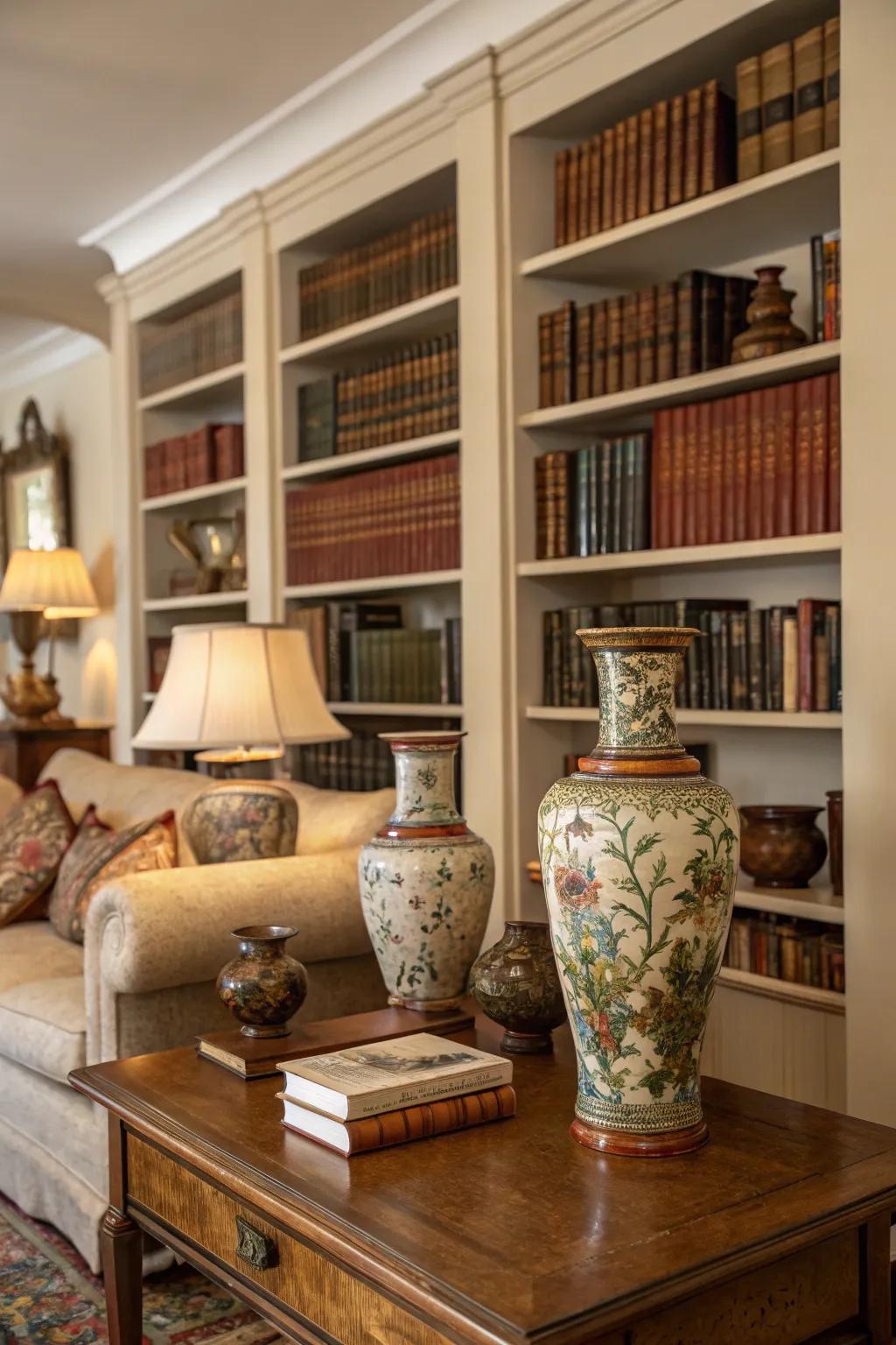 Antique finds lend a distinct and ageless quality to your fall decorations.