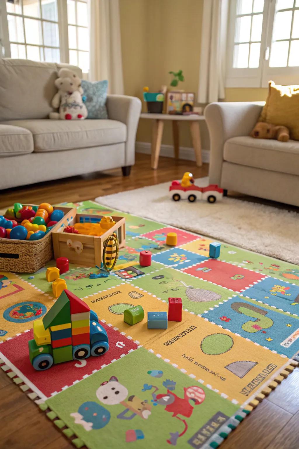 A vibrant play mat that’s as gentle on the earth as it is on little knees.