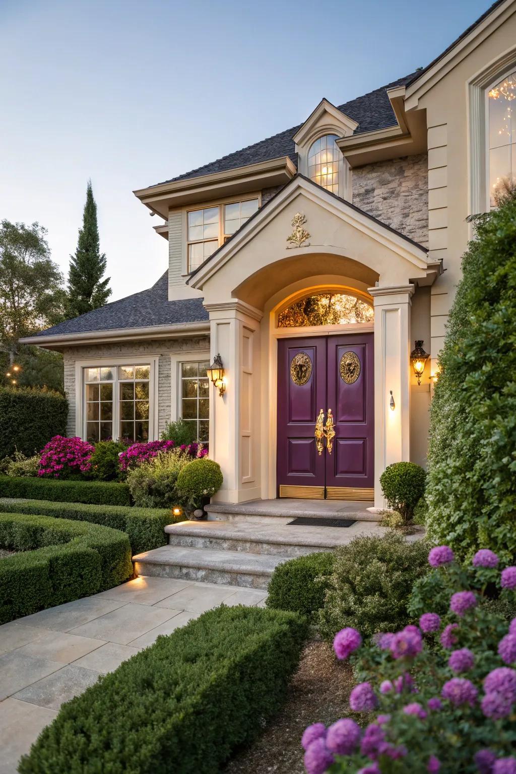 Deep royal gives a royal, dramatic entrance.