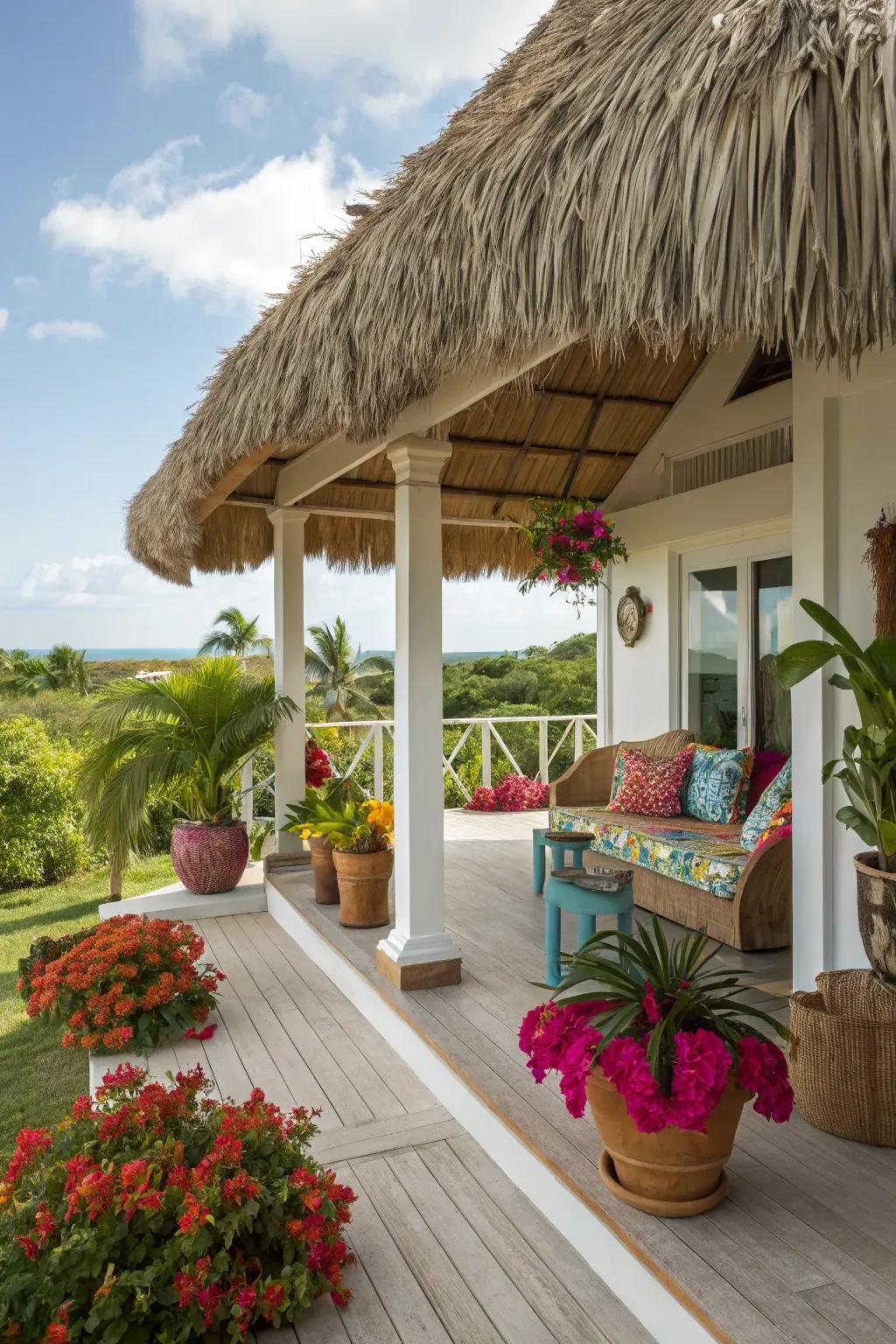 A palapa supplying tropical shade and vibes.