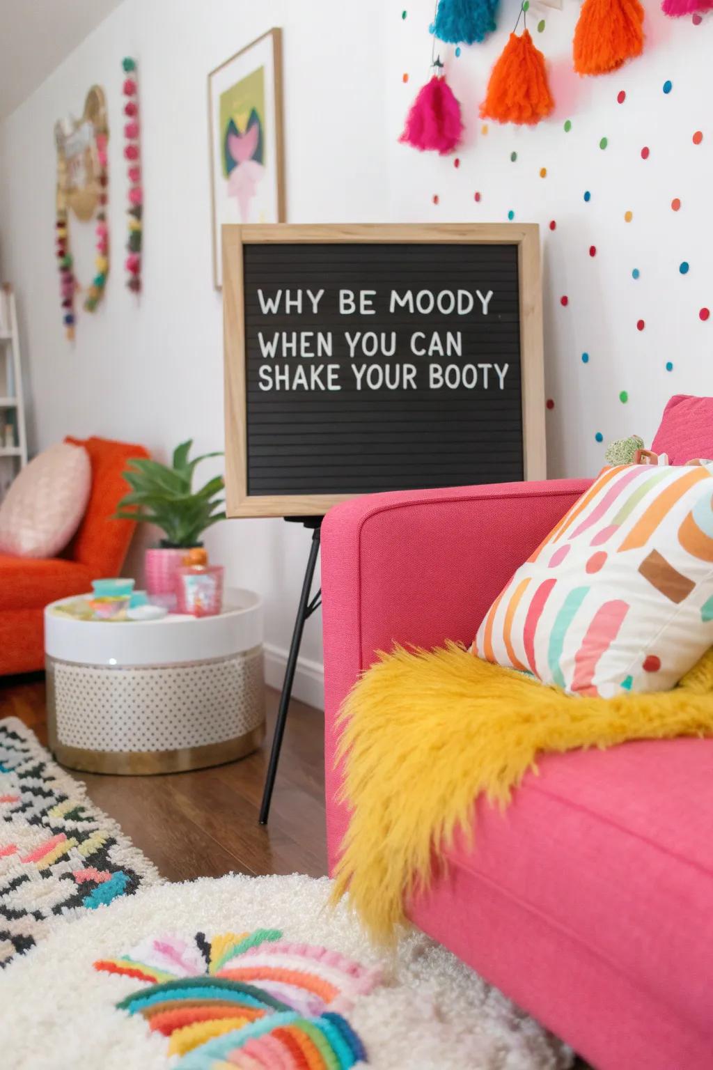 A fun reminder to infuse joy into your day.