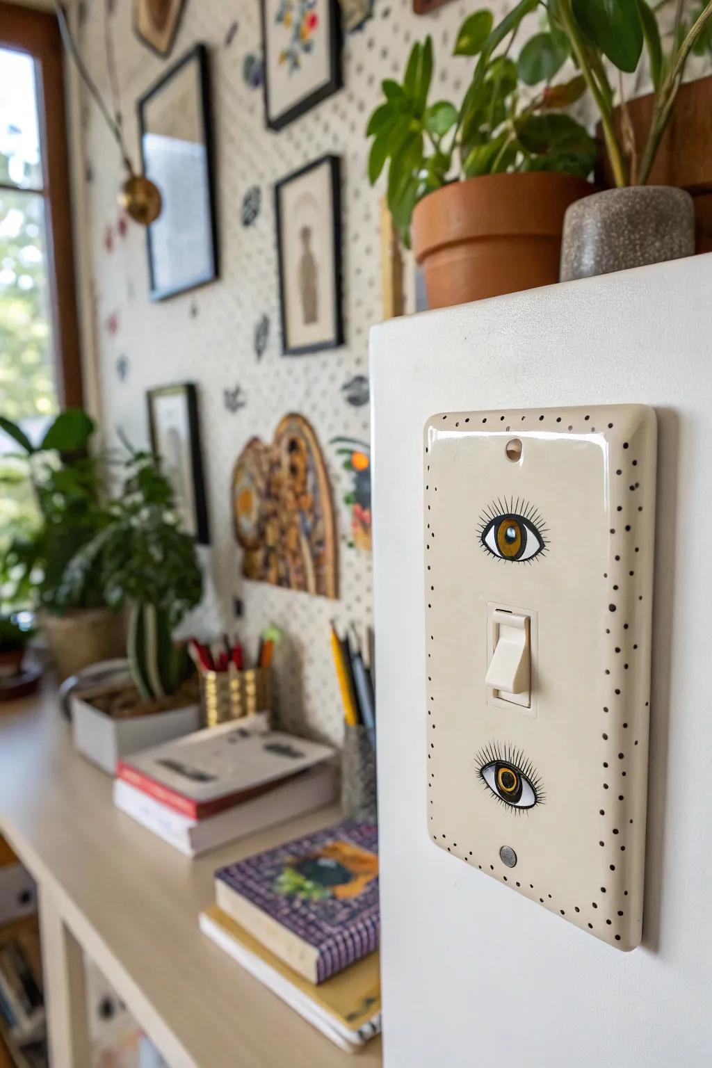 These curious eyes on a cover add a dash of intrigue.