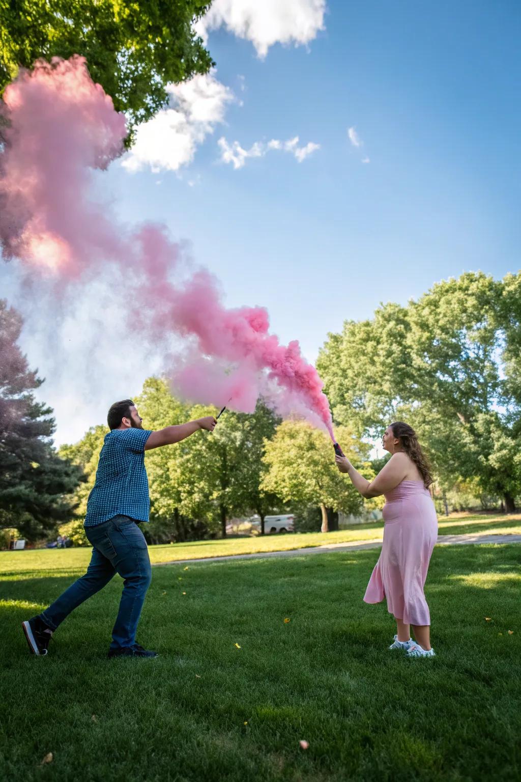 Vapor effects craft a dramatic and breathtaking reveal moment.
