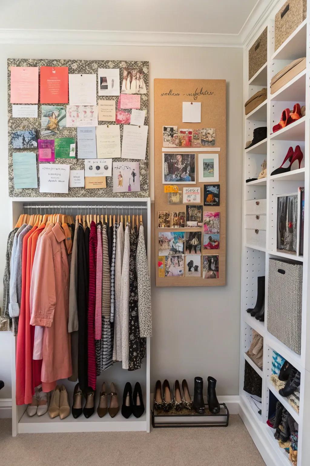 Inspiration boards keep your style concepts fresh and arranged.