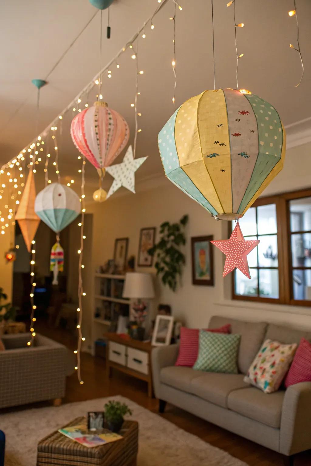 Paper creations infuse a whimsical and playful element into your decor.