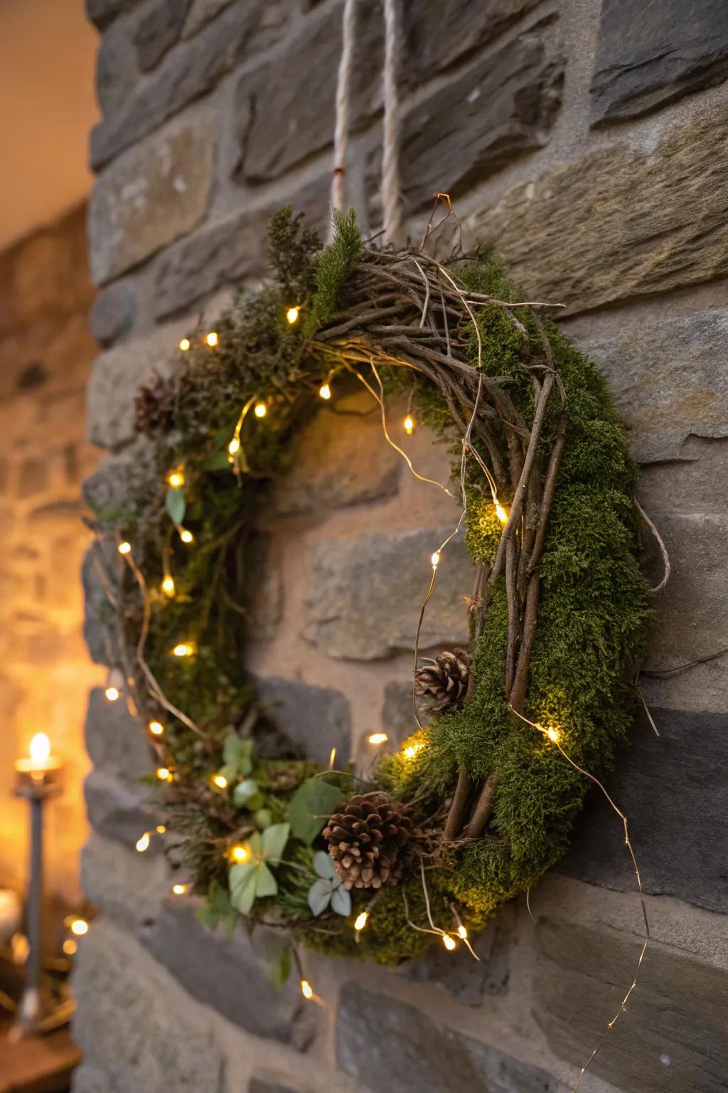 Enter an enchanted wood through this magical wreath.