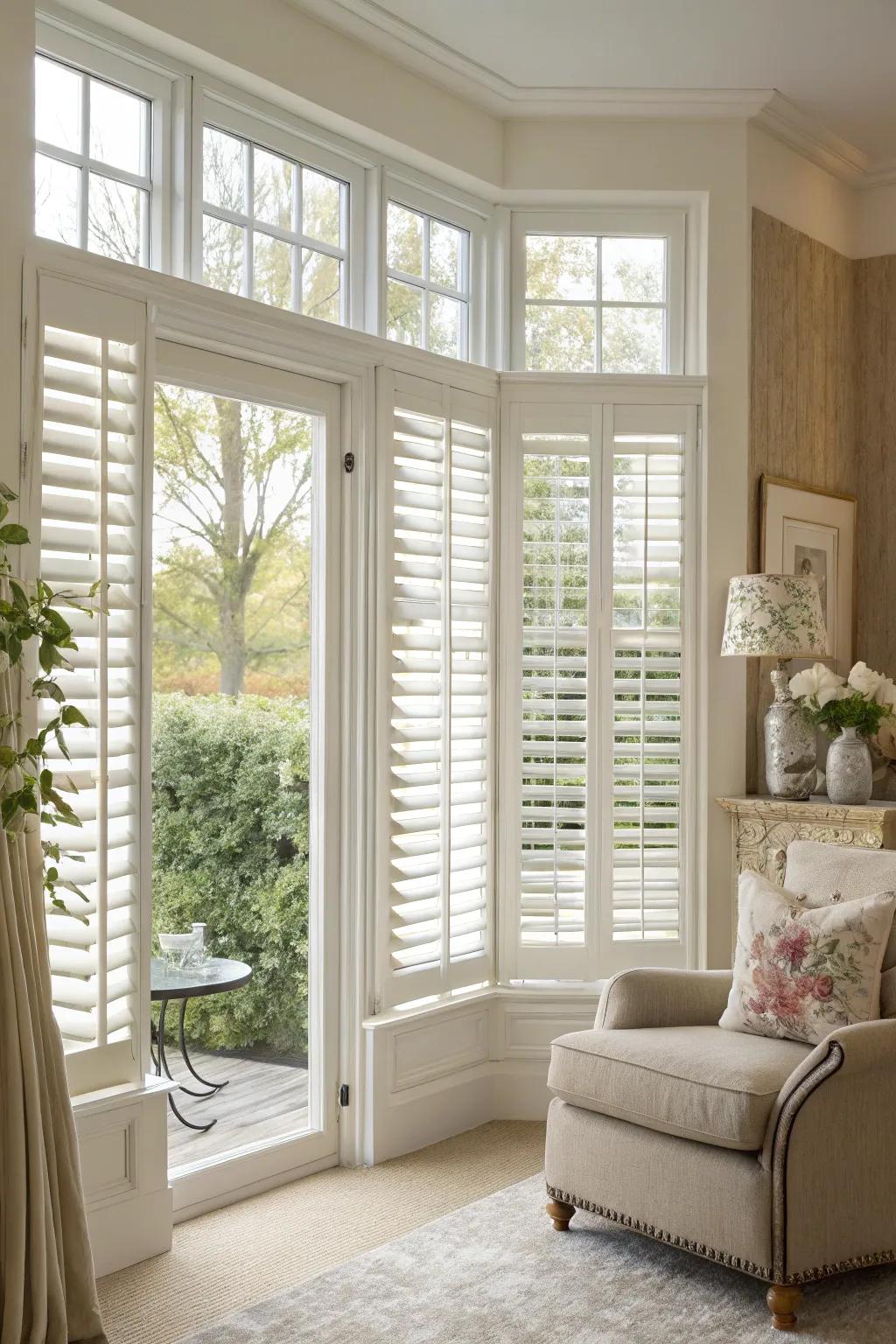 Interior shutters introduce elegance and functionality to your windows.