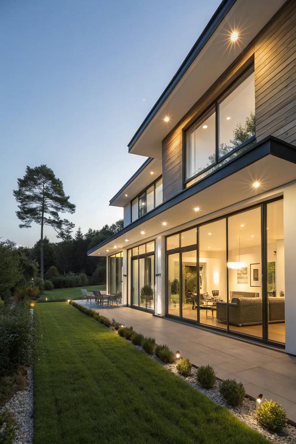 LED fixtures promote sustainability.