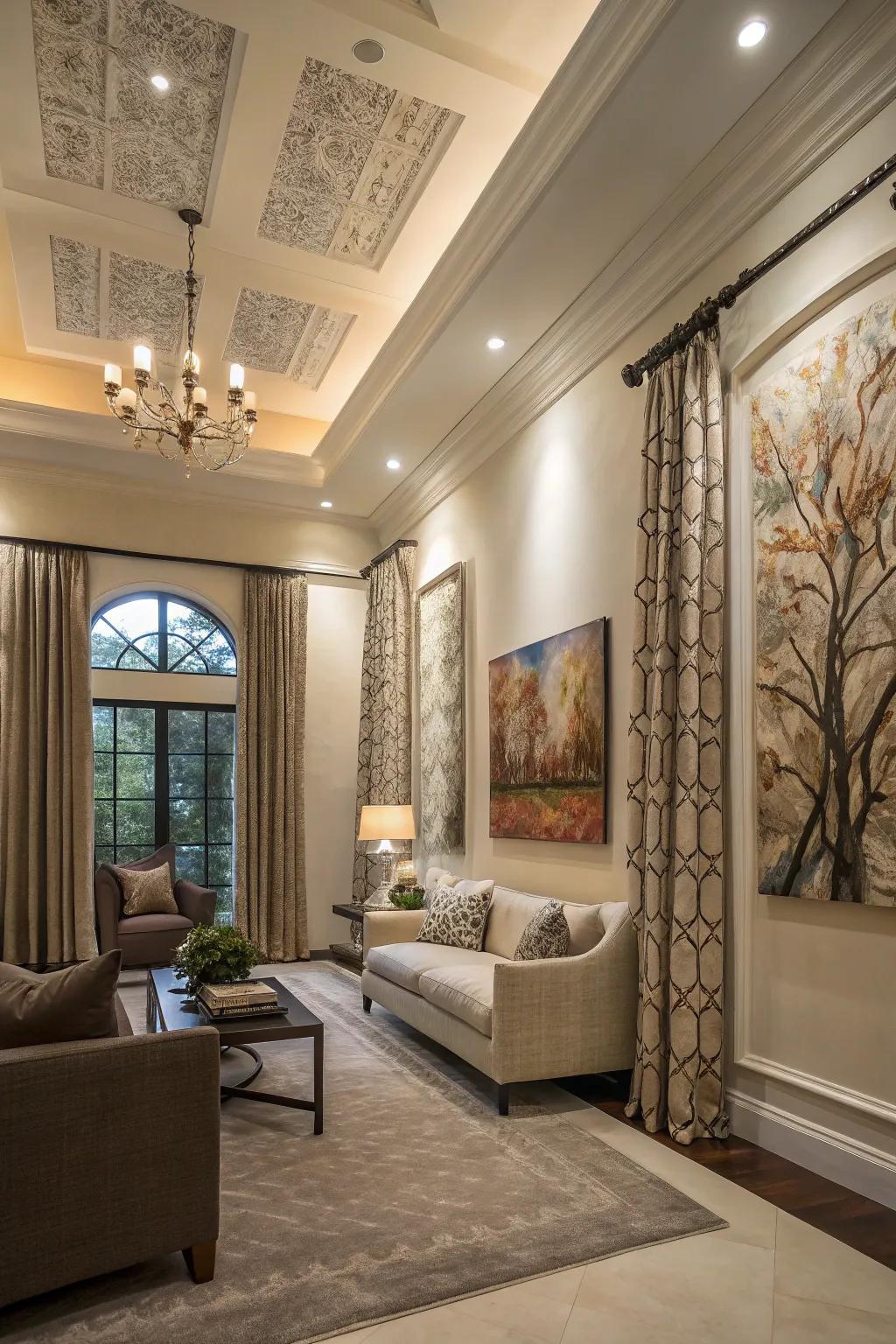 Unique placement styles can add a distinctive flair to your living space.