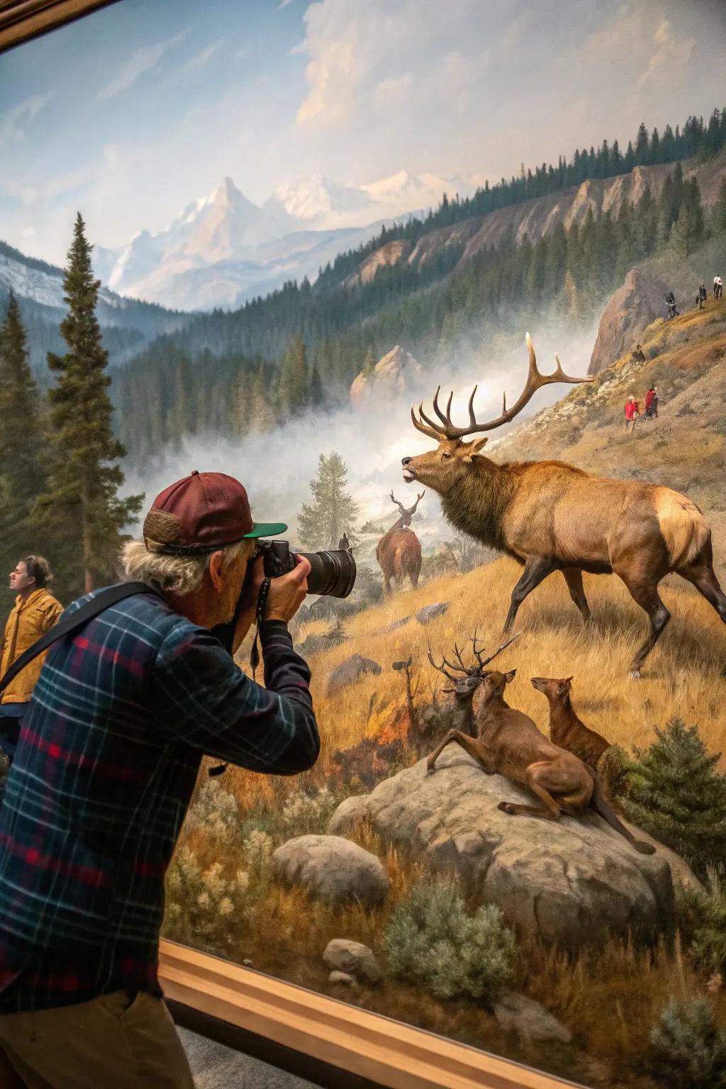 A brave depiction of an epic hunting face-off.