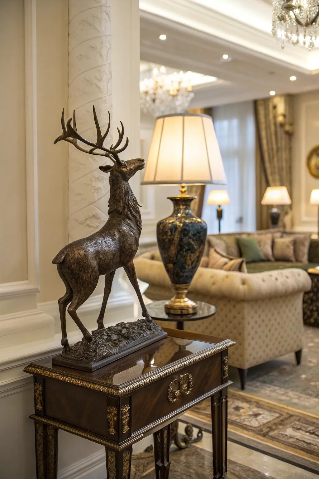 Wildlife sculptures enhance the elegance and creativity of your room.