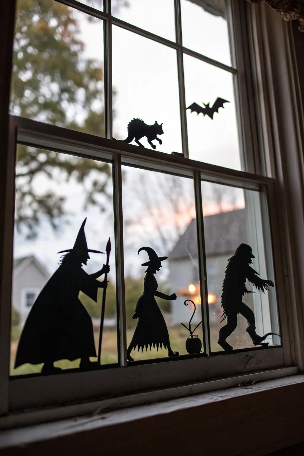 A wicked window display for a striking Halloween statement.