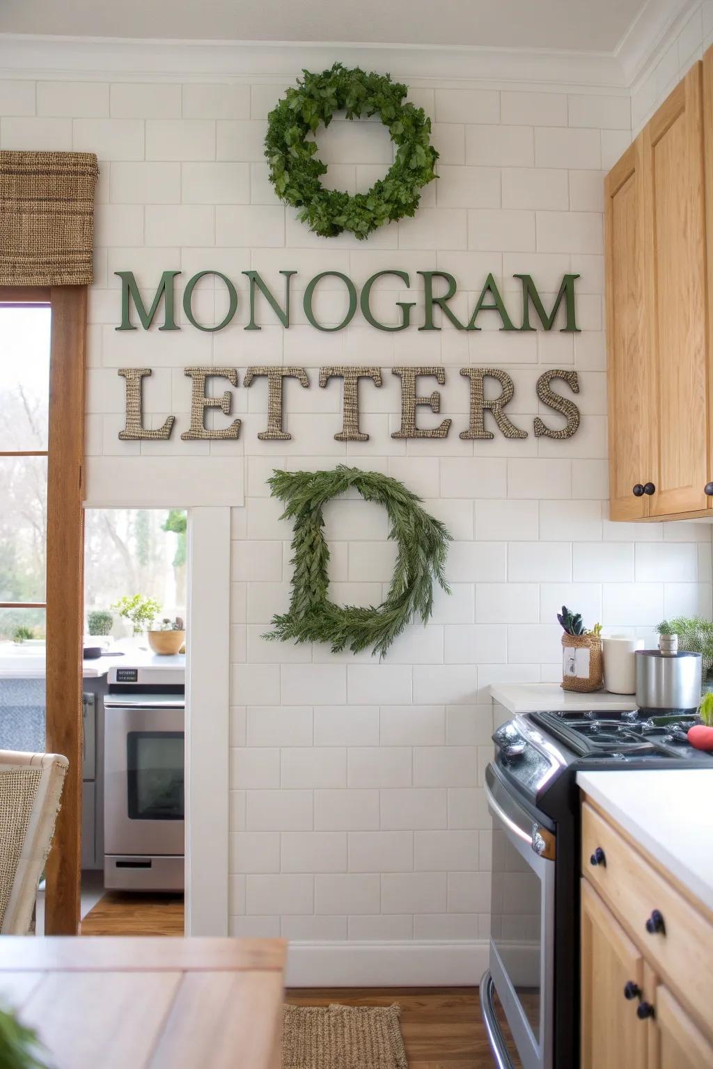 Eco-conscious letters provide style with a conscience.