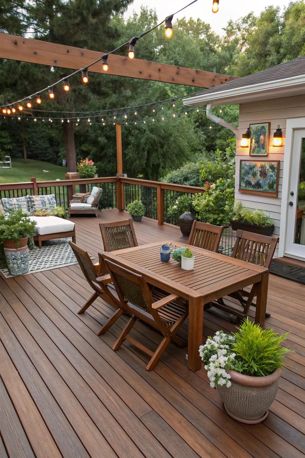 Individual accents make your deck uniquely yours.