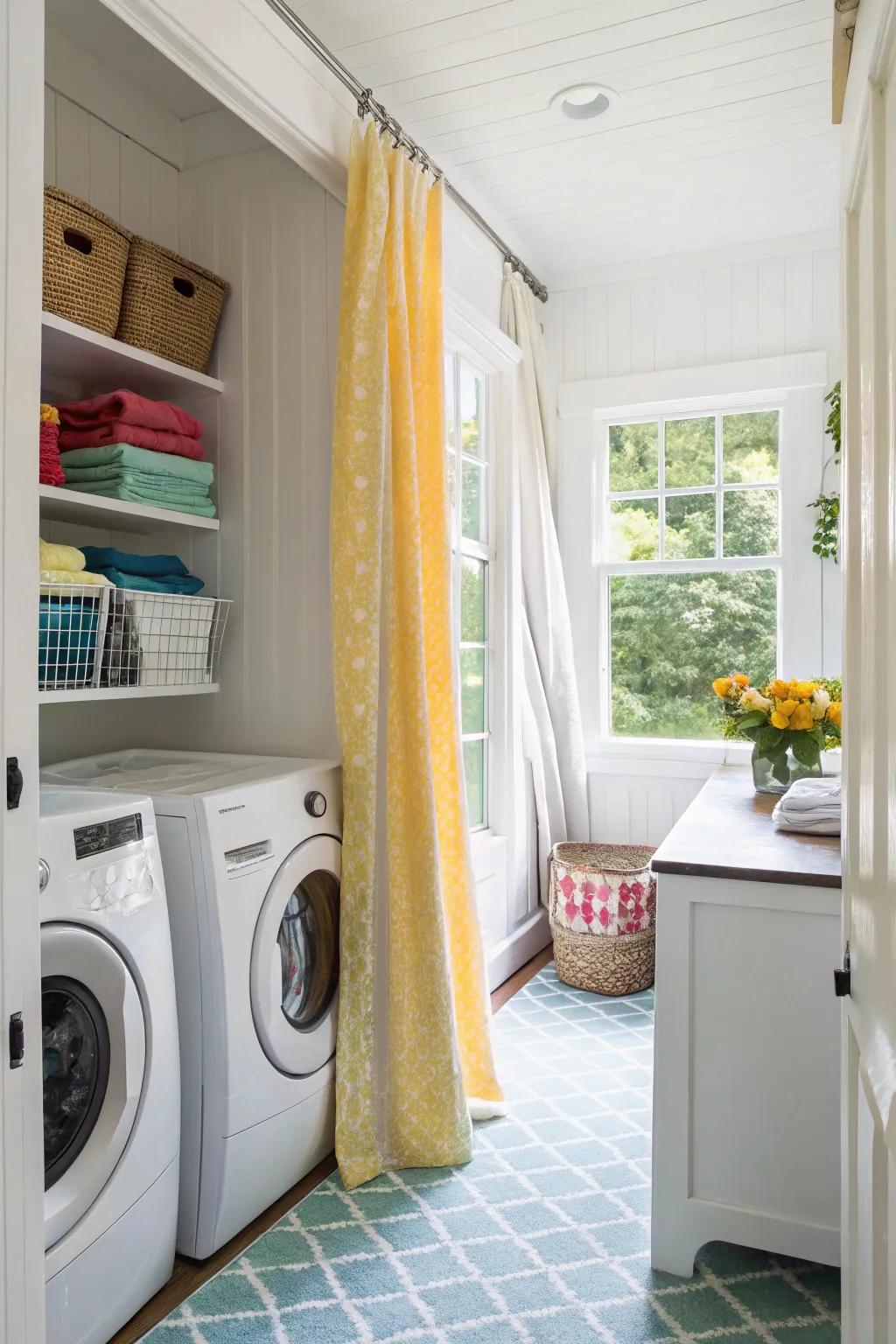 Maximizing natural light can make your laundry zone feel more welcoming.