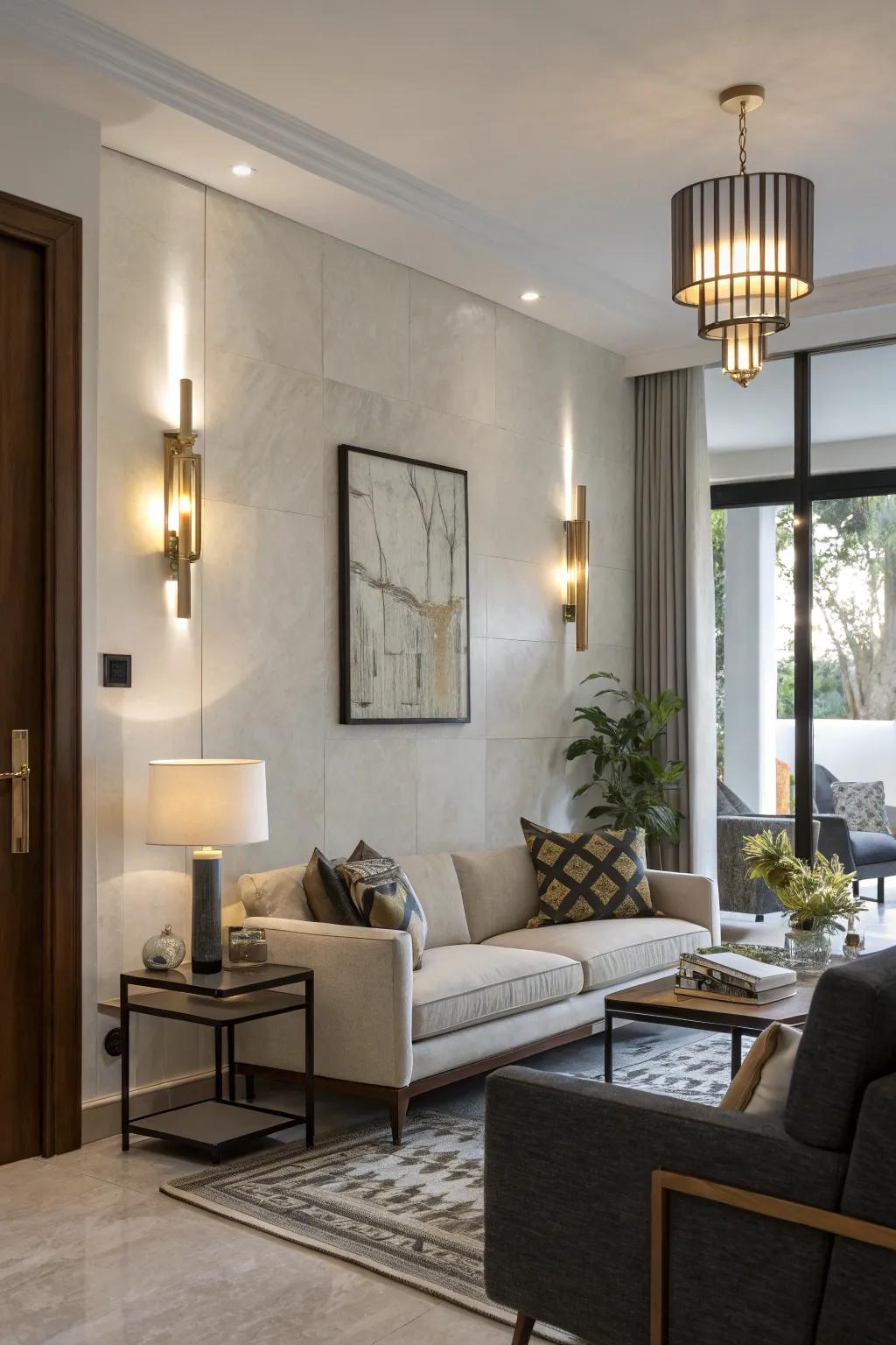 Imbalance brings energy and interest to your walls.