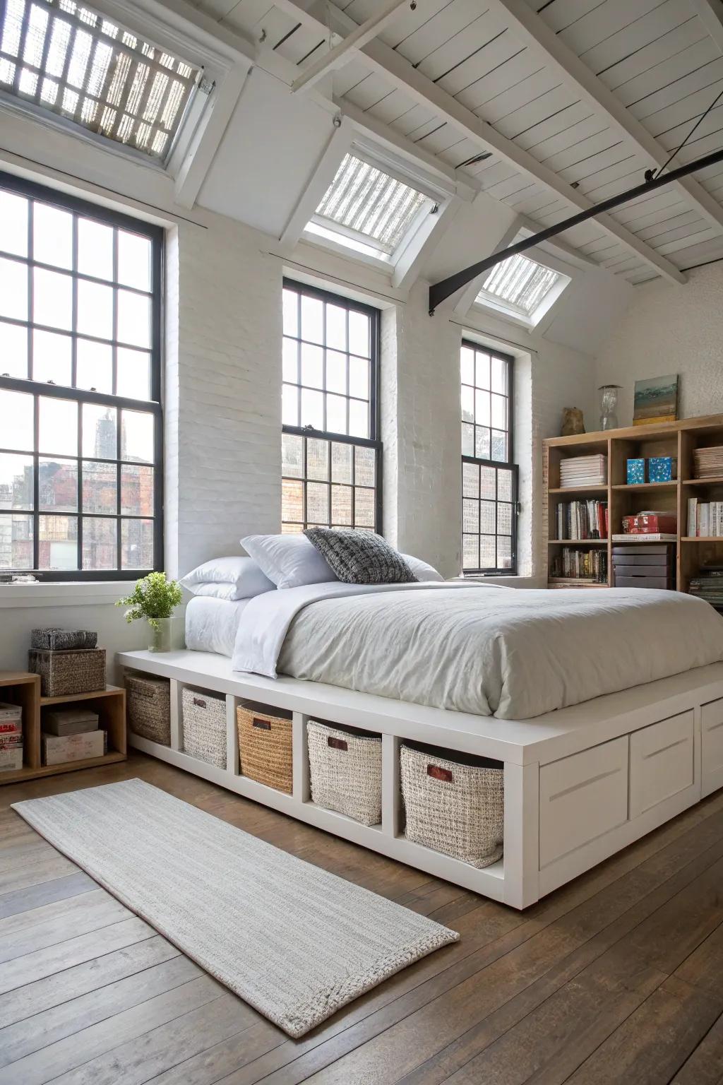 Optimize storage through intelligent under-bed solutions.